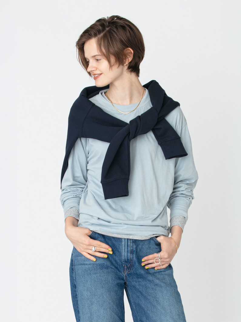3パック クルーネック スウェット＆ロングスリーブ ティー 詳細画像 navy 1