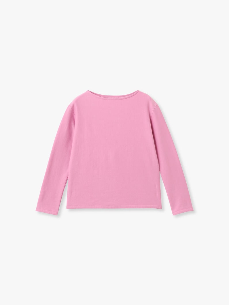 エラスティック ハイゲージ ボートネック スウェットトップ 詳細画像 pink 6