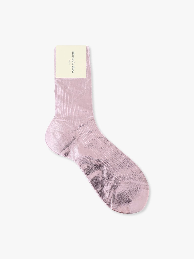 リブ ラミネート ソックス（women） 詳細画像 light purple