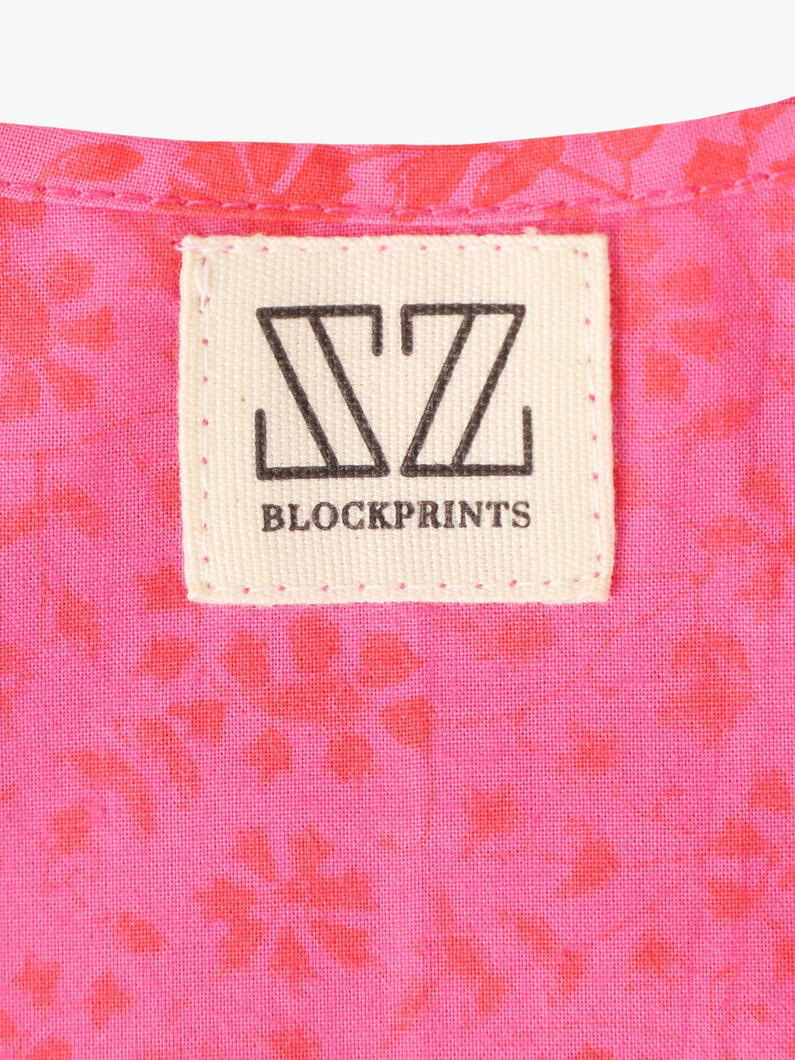 フラワープリント ノットバッグ 詳細画像 pink 4