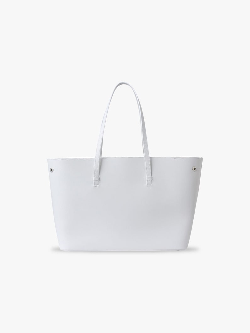 スムースレザー トートバッグ 詳細画像 white 4
