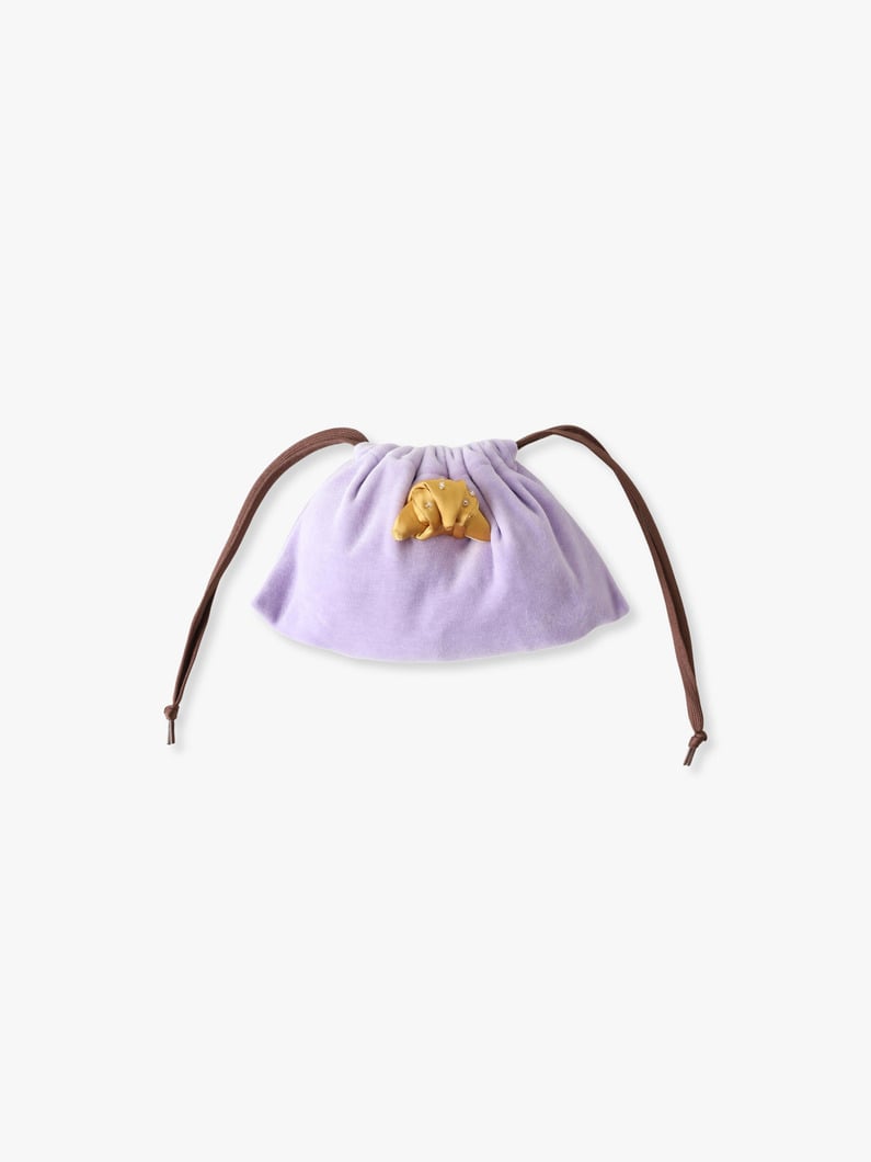 クロワッサン ドローストリング ポーチ 詳細画像 lavender 1