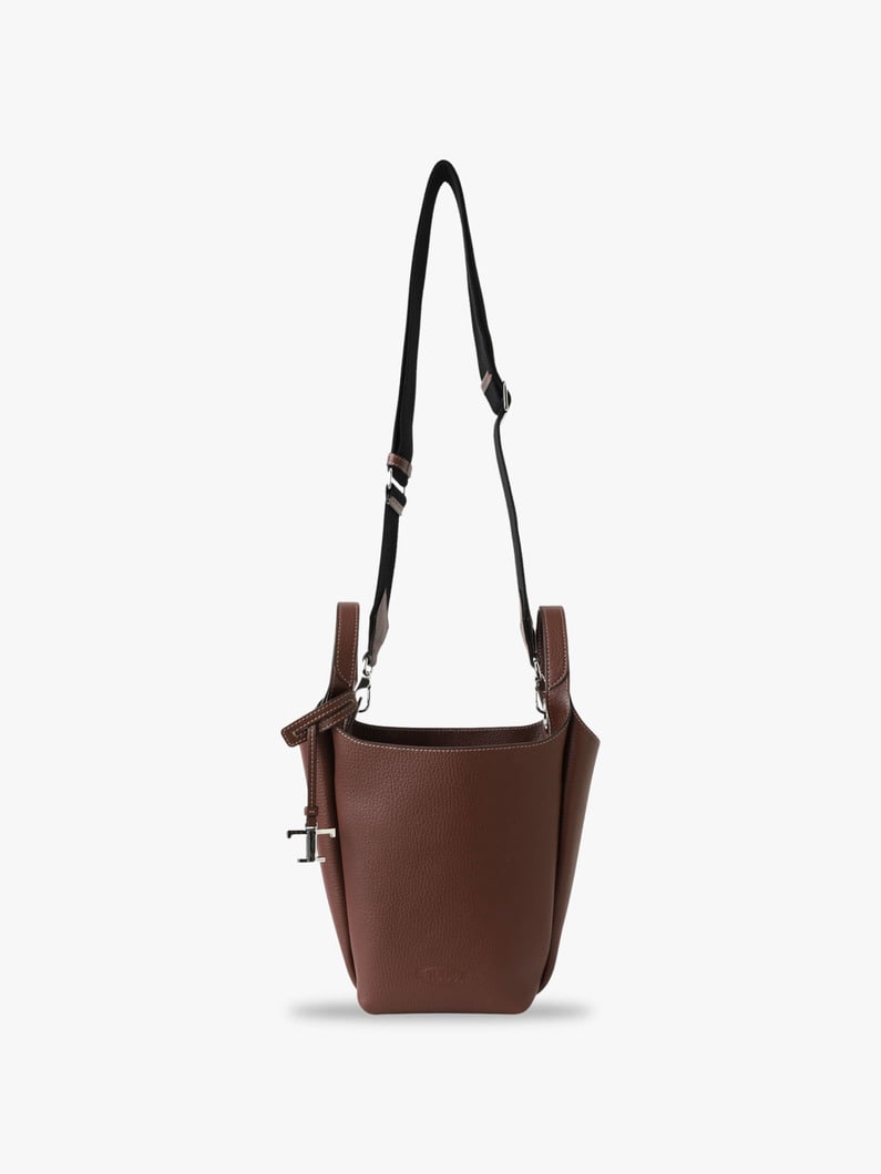 レザー バケット バッグ ミニ 詳細画像 brown 1