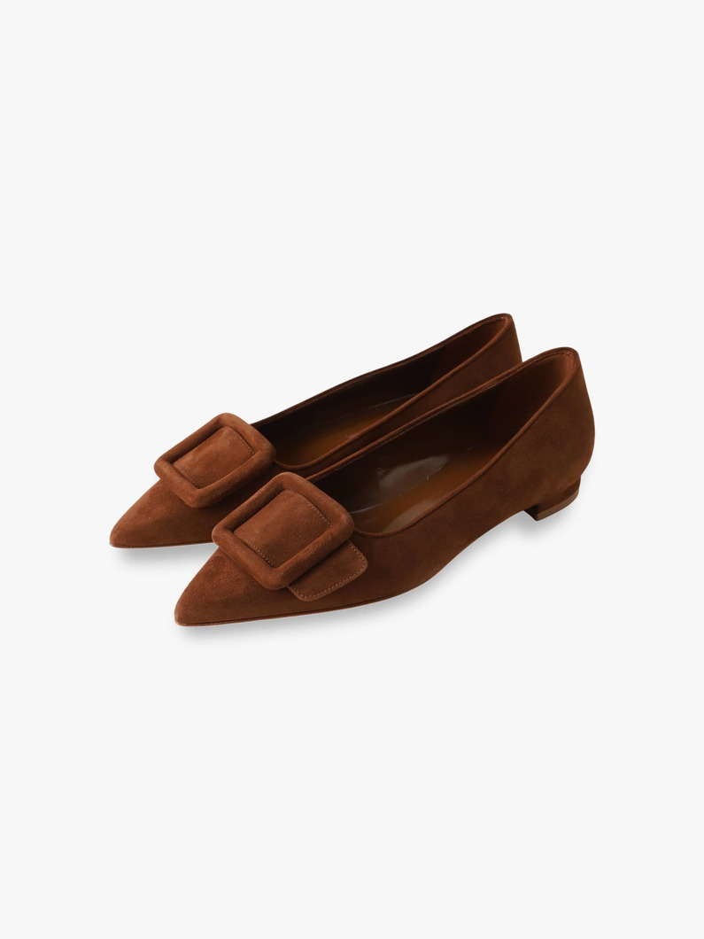 メイセール フラット パンプス（ブラウン） 詳細画像 dark brown 3