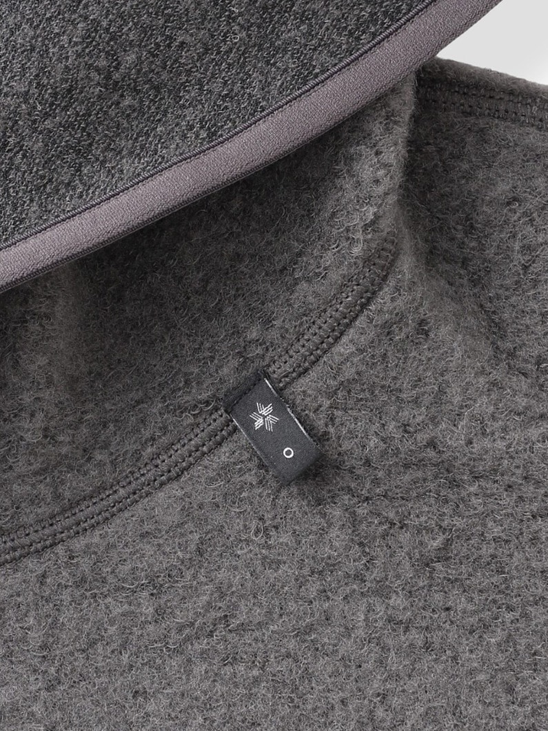 ウールフリース フーディー 詳細画像 charcoal gray 3