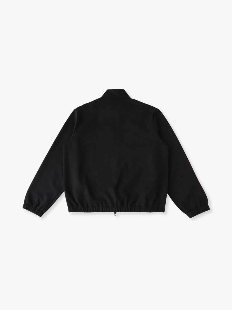 ストレッチコットンナイロン ジップアップ ジャケット 詳細画像 black 1