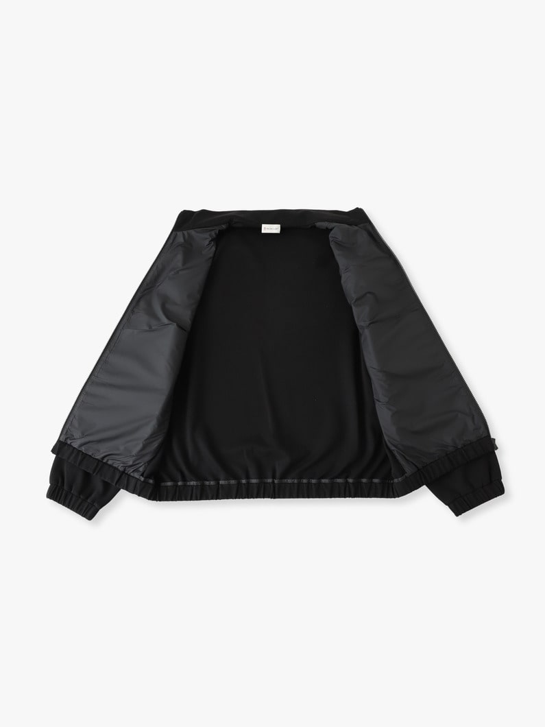 ストレッチコットンナイロン ジップアップ ジャケット 詳細画像 black 2
