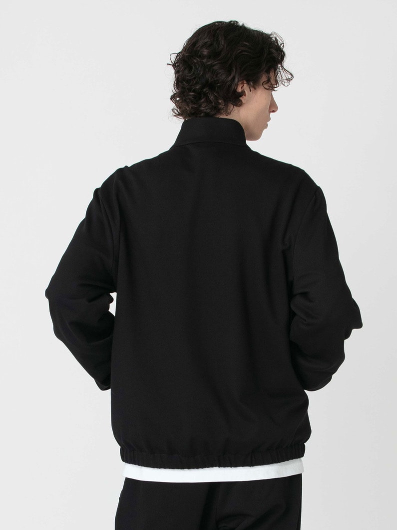 ストレッチコットンナイロン ジップアップ ジャケット 詳細画像 black 2
