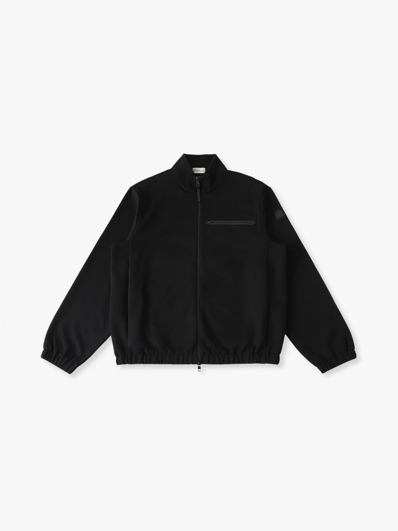 ストレッチコットンナイロン ジップアップ ジャケット 詳細画像 black 3