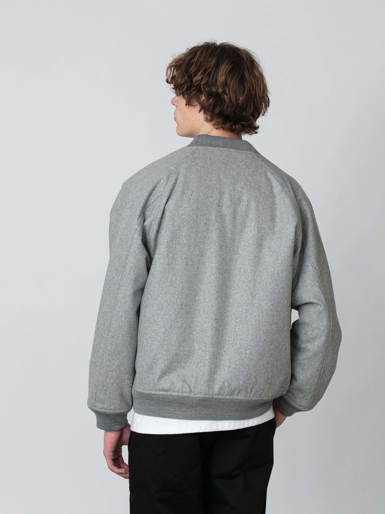メルトン スタジアム ジャケット 詳細画像 gray 2