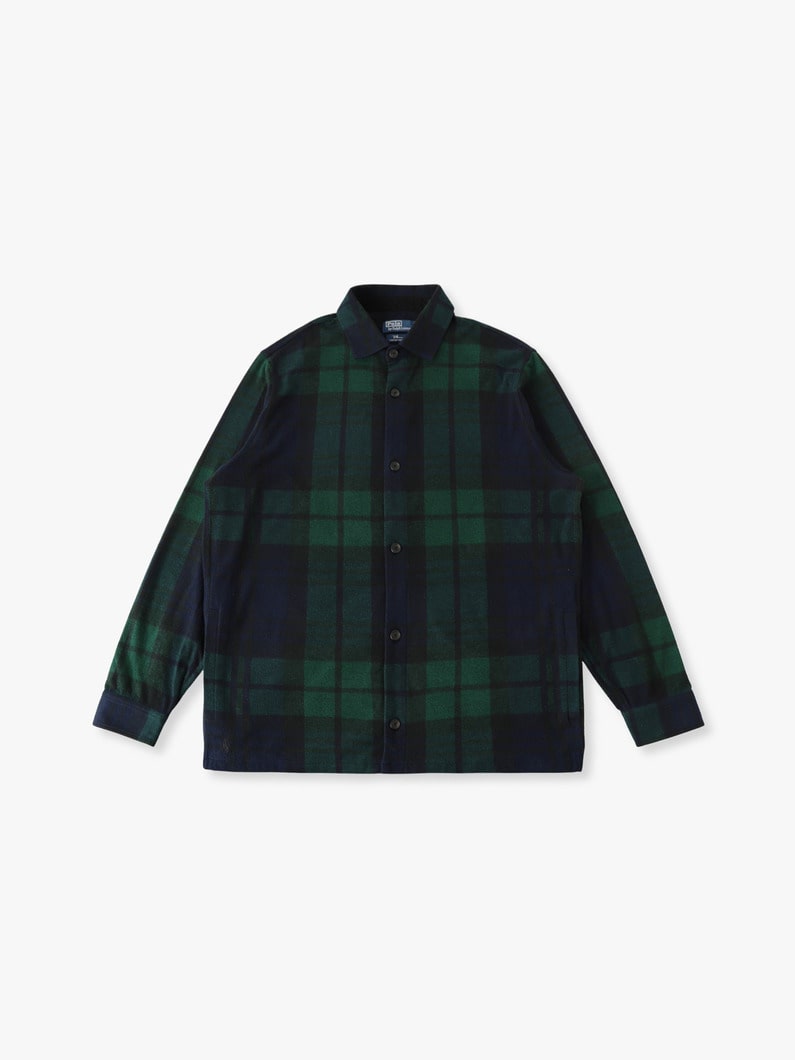 フランネルニット チェックシャツ 詳細画像 green 3