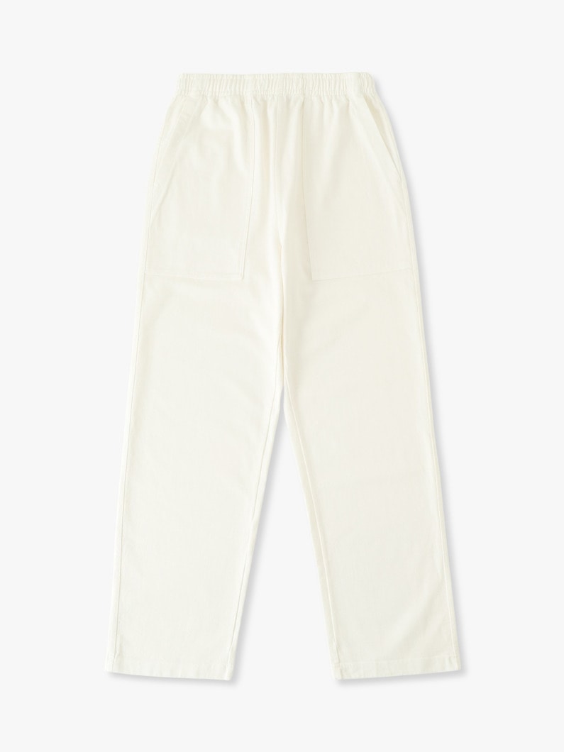 オーガニックコットンジャージー イージーパンツ 詳細画像 off white