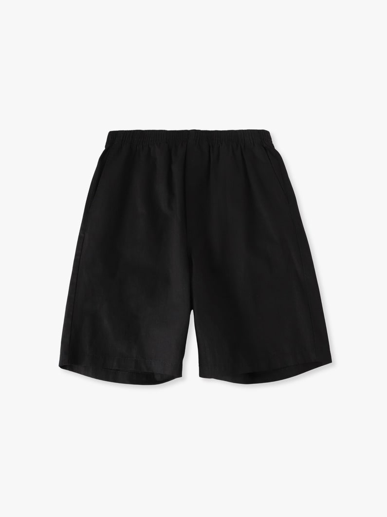 コットンリネン ショーツ 詳細画像 black 4