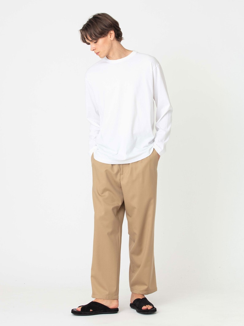 サマーウ―ル ベルテッド パンツ 詳細画像 beige 2