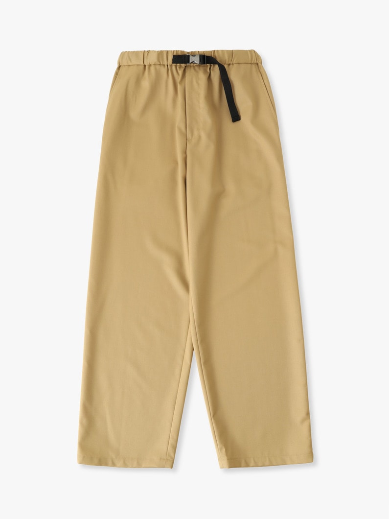 サマーウ―ル ベルテッド パンツ 詳細画像 beige 4