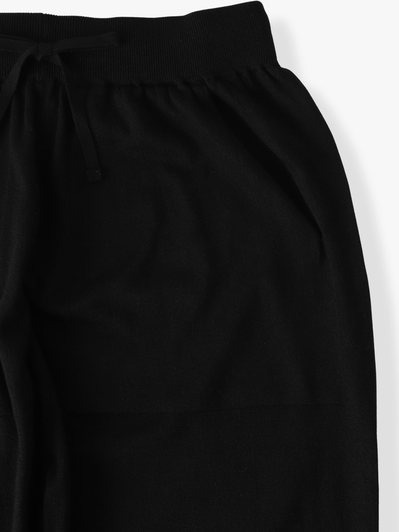 シーアイランドコットンニット パンツ 詳細画像 black 2