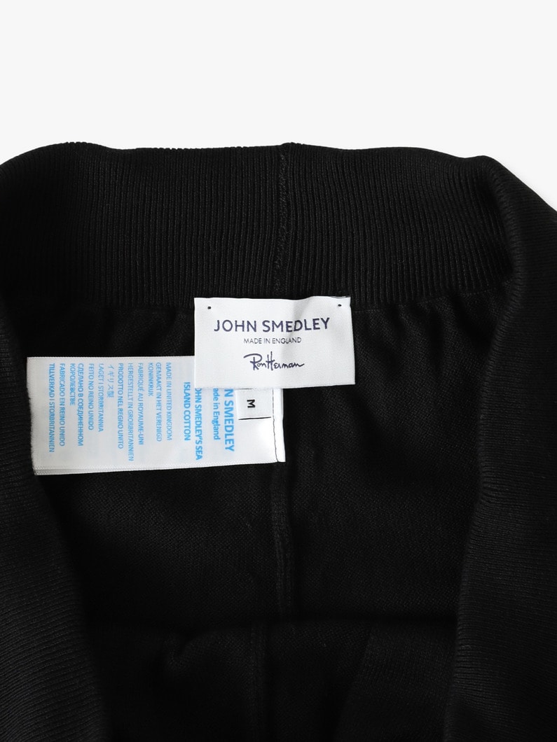 シーアイランドコットンニット パンツ 詳細画像 black 3