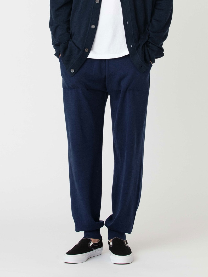 シーアイランドコットンニット パンツ 詳細画像 navy