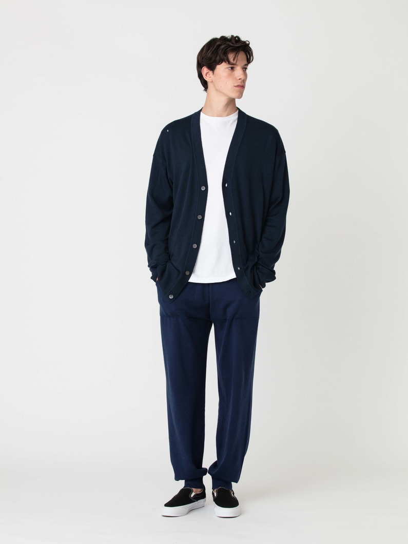 シーアイランドコットンニット パンツ 詳細画像 navy 2