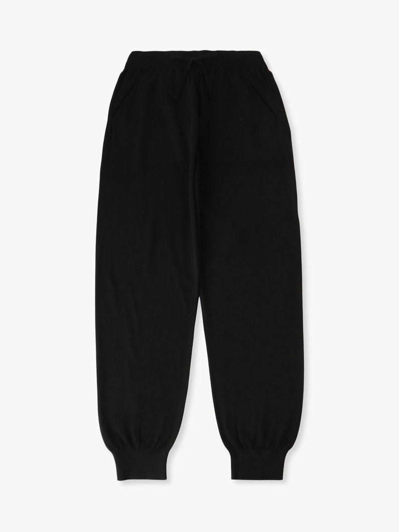 シーアイランドコットンニット パンツ 詳細画像 black 4