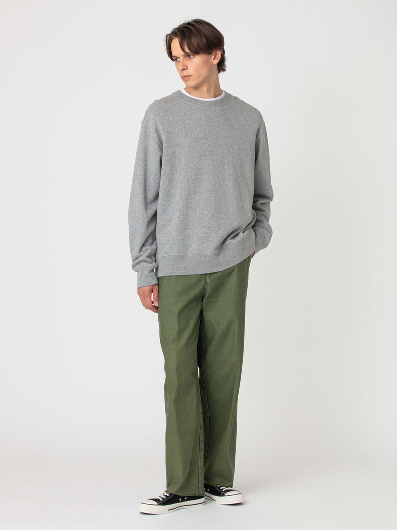 ワイドギャザー オーガニックコットン パンツ 詳細画像 khaki 2