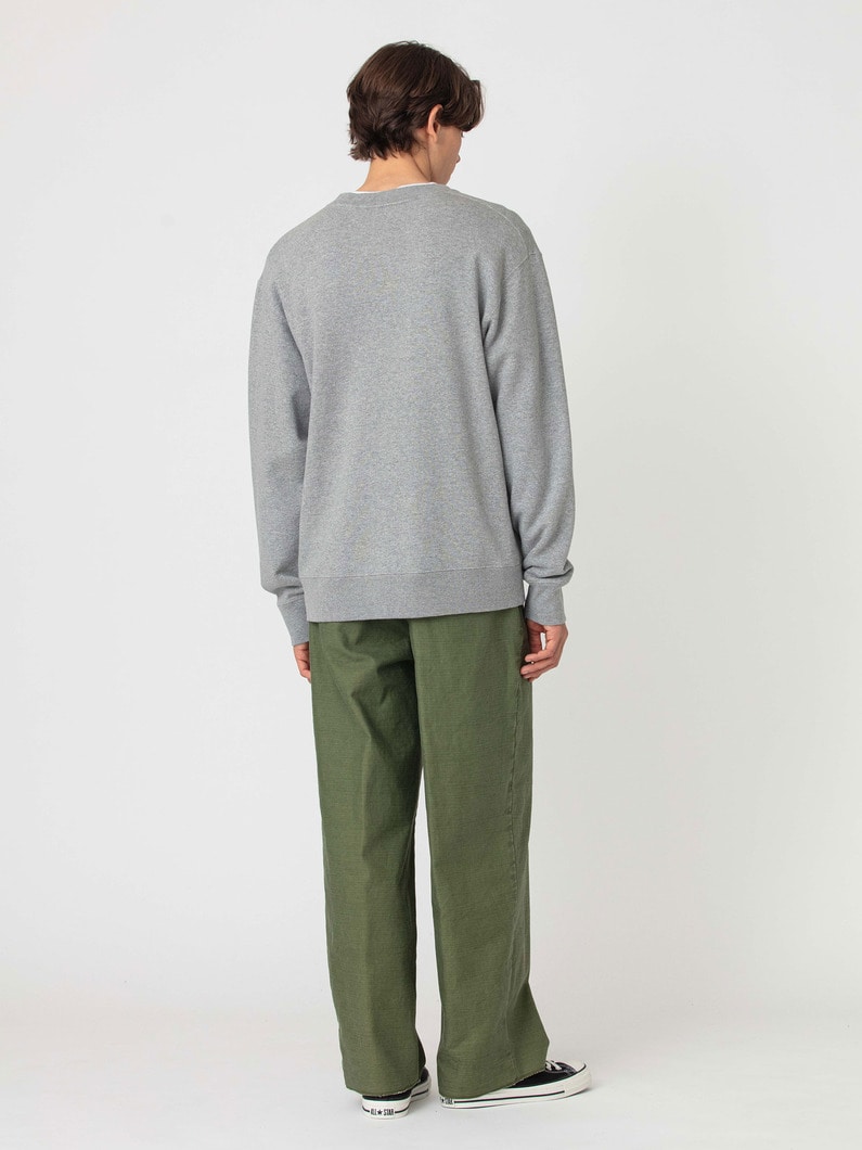 ワイドギャザー オーガニックコットン パンツ 詳細画像 khaki 3