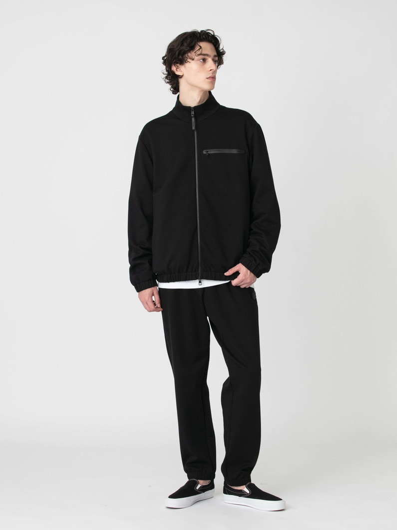 ストレッチコットンナイロン スウェットパンツ 詳細画像 black 2