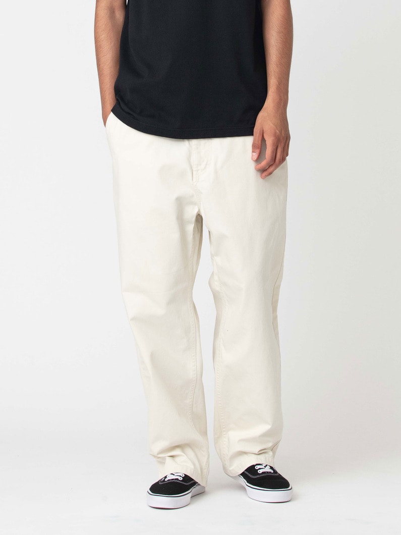 ワイド チノパンツ 詳細画像 off white