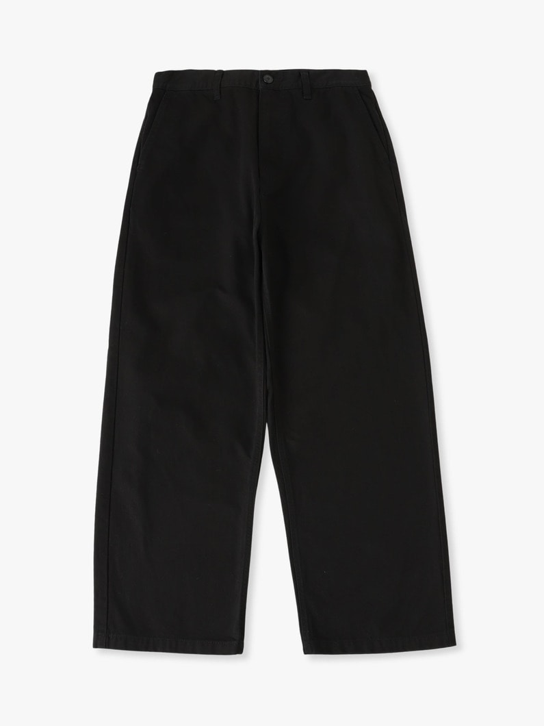 ワイド チノパンツ 詳細画像 black 4