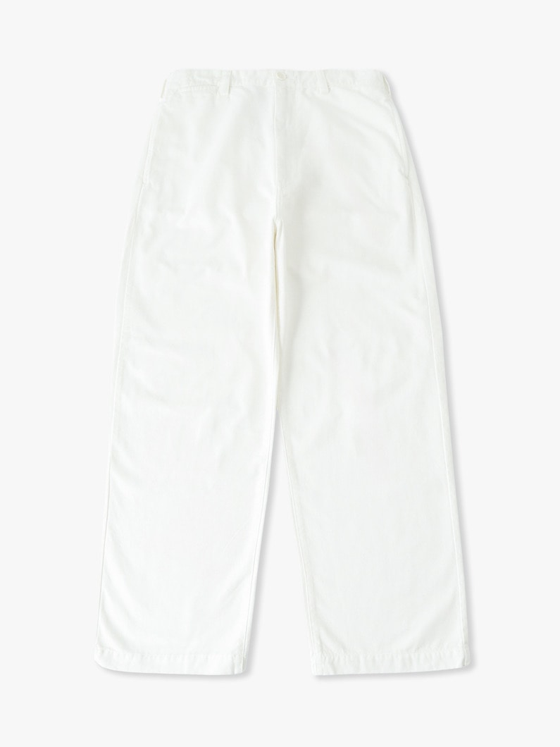 ワイドフィット ヴィンテージ チノパンツ 詳細画像 white 4