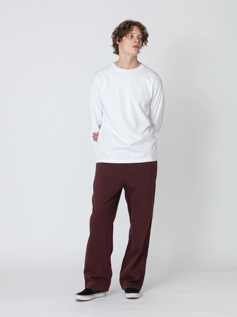 ワイドフィット ヴィンテージ チノパンツ 詳細画像 burgundy 2