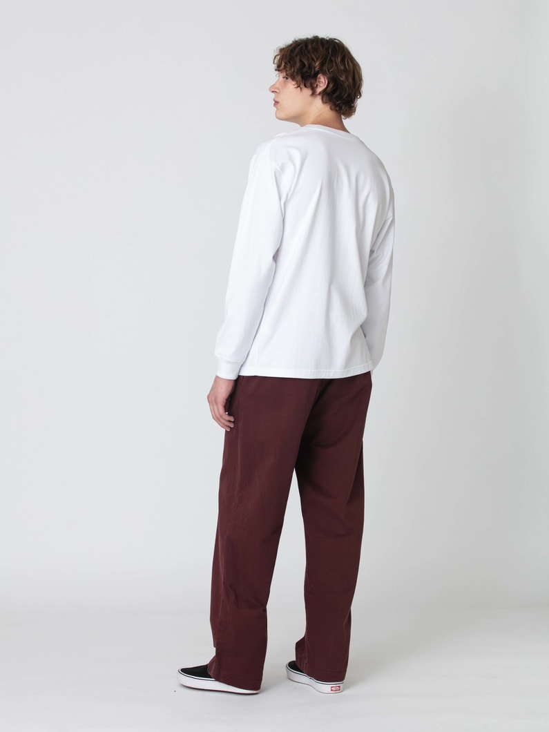 ワイドフィット ヴィンテージ チノパンツ 詳細画像 burgundy 3