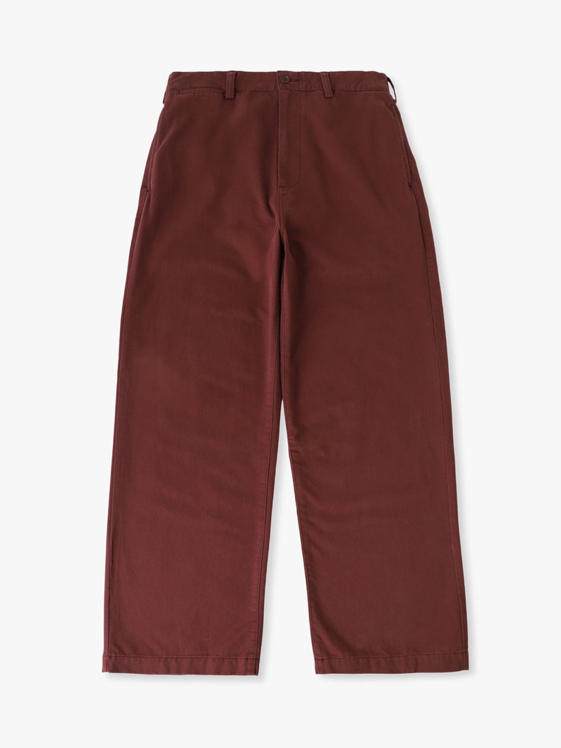 ワイドフィット ヴィンテージ チノパンツ 詳細画像 burgundy 4