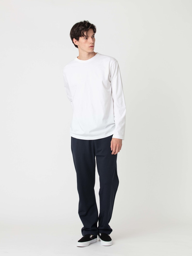 スーピマ ループバックスウェット ルーズフィット パンツ 詳細画像 navy 2
