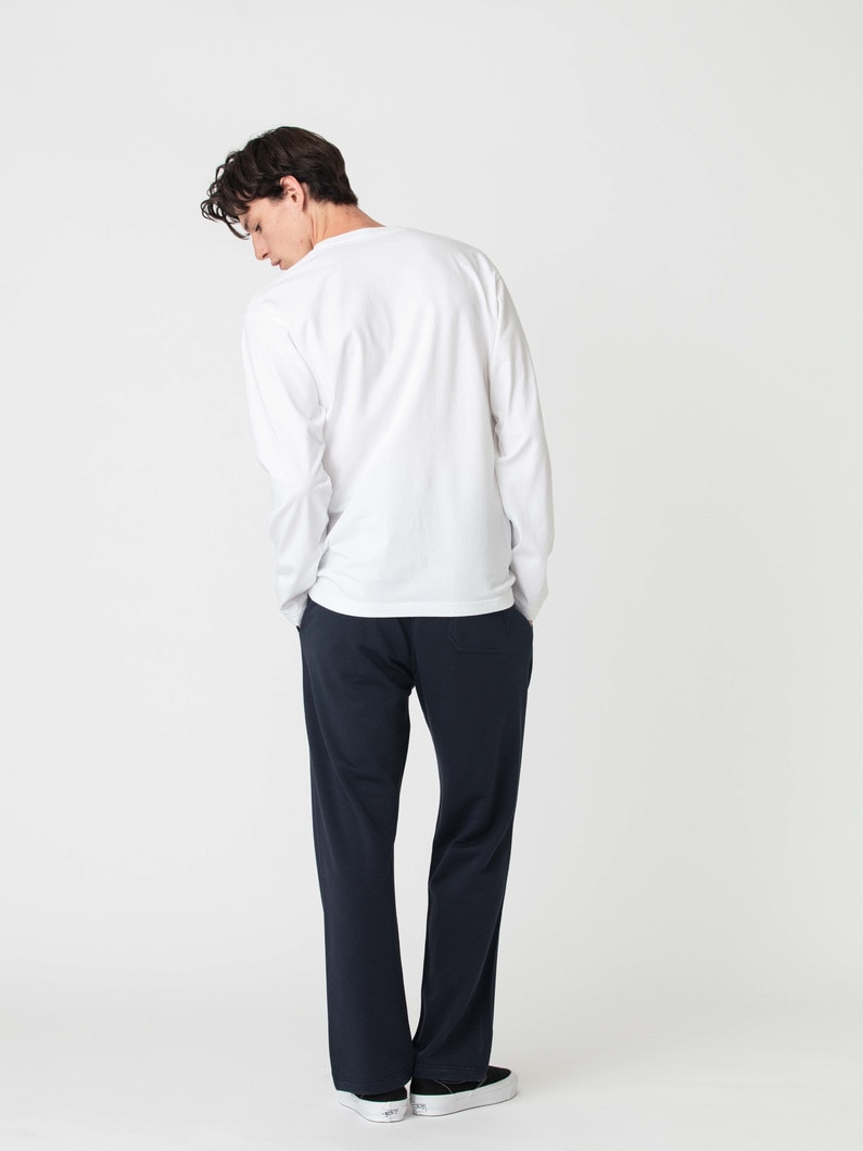 スーピマ ループバックスウェット ルーズフィット パンツ 詳細画像 navy 3