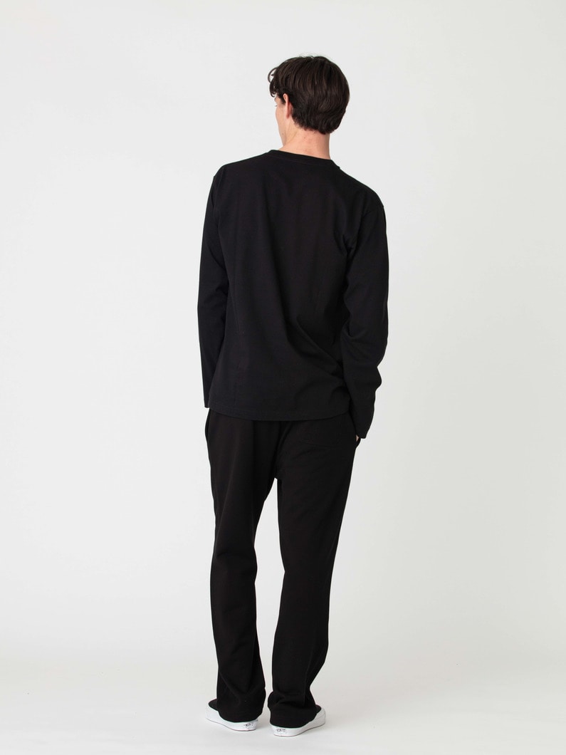 スーピマ ループバックスウェット ルーズフィット パンツ 詳細画像 black 3