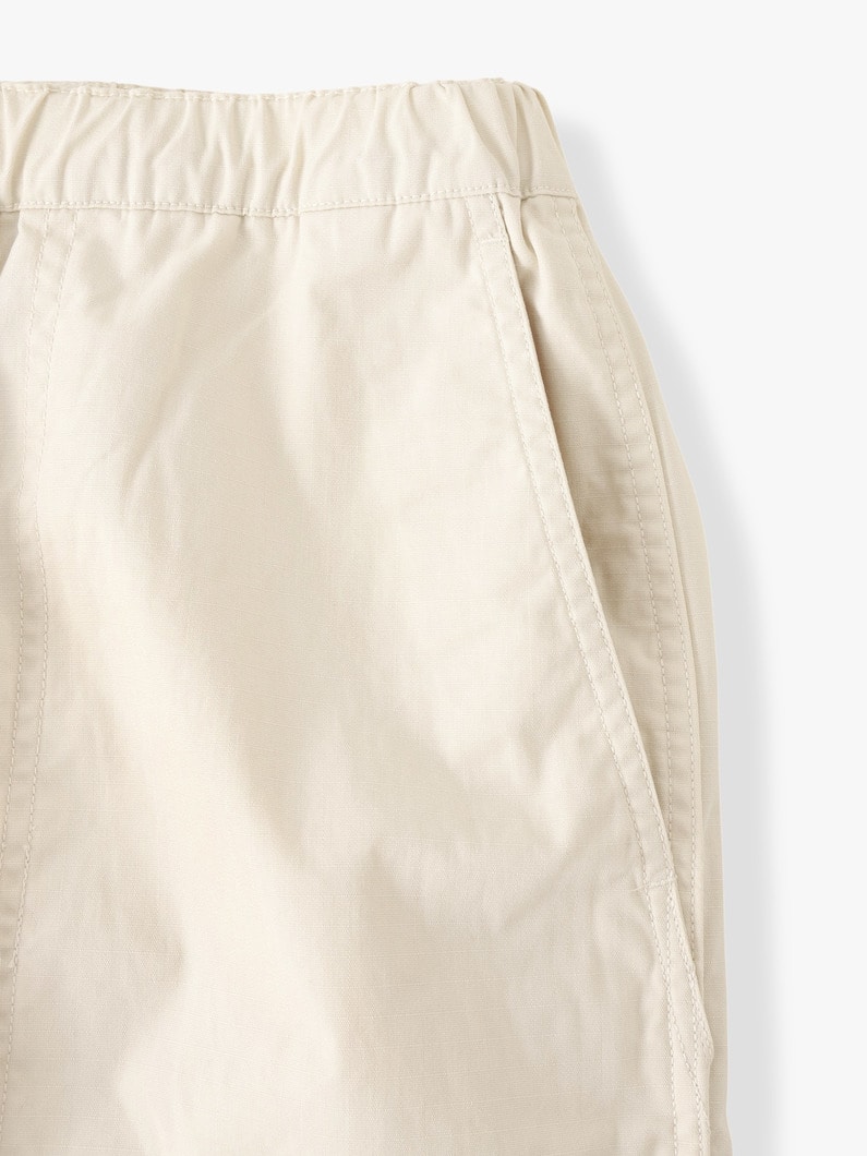 リップストップ ワイドフィット クロップドパンツ 詳細画像 beige 3