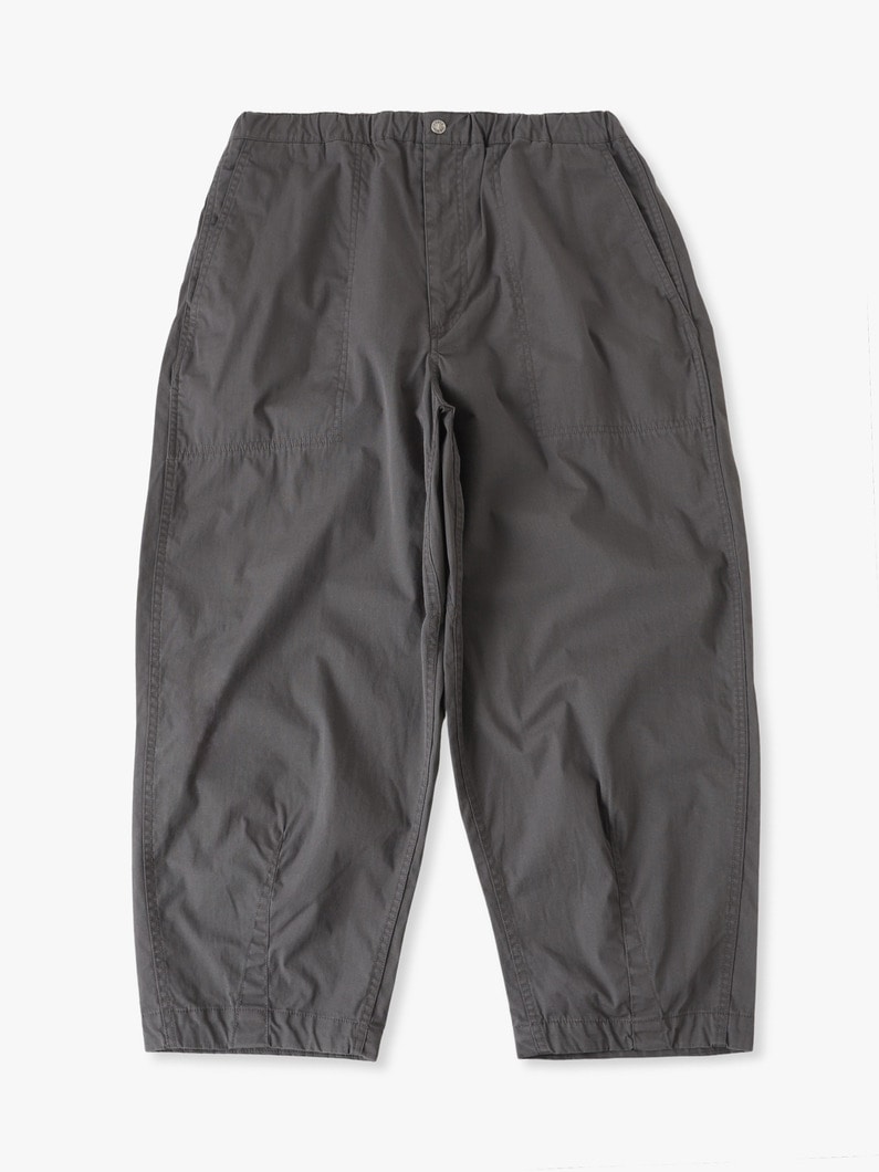 リップストップ ワイドフィット クロップドパンツ 詳細画像 gray