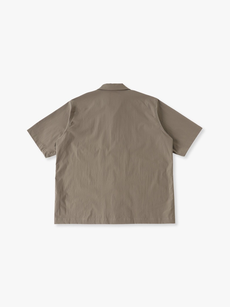 ポリエステルタスラン ストレッチ ショートスリーブシャツ 詳細画像 gray 1