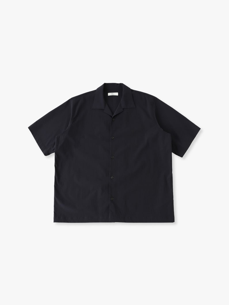 ポリエステルタスラン ストレッチ ショートスリーブシャツ 詳細画像 navy 4