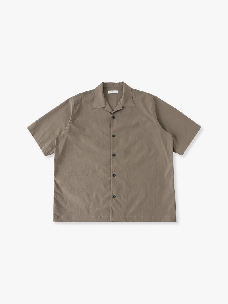 ポリエステルタスラン ストレッチ ショートスリーブシャツ 詳細画像 gray 3