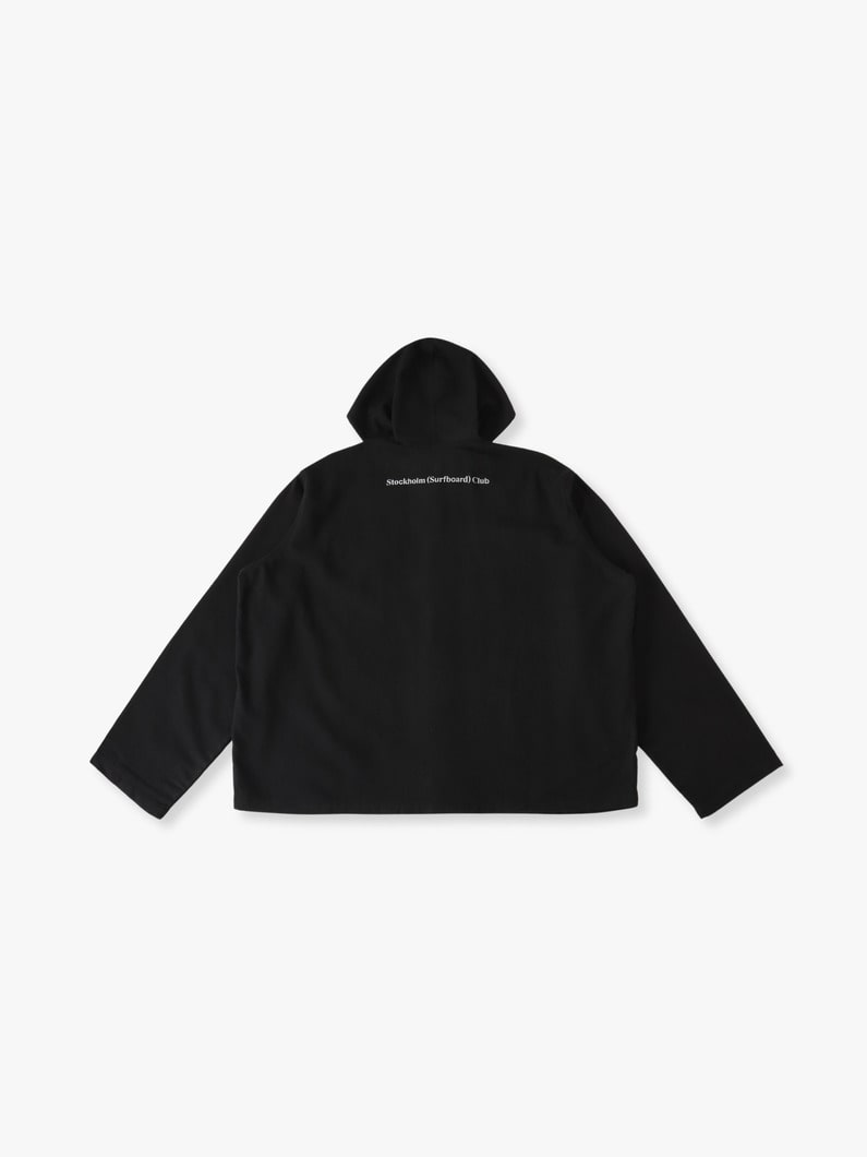 マール フーデッド オーバーシャツ 詳細画像 black 1