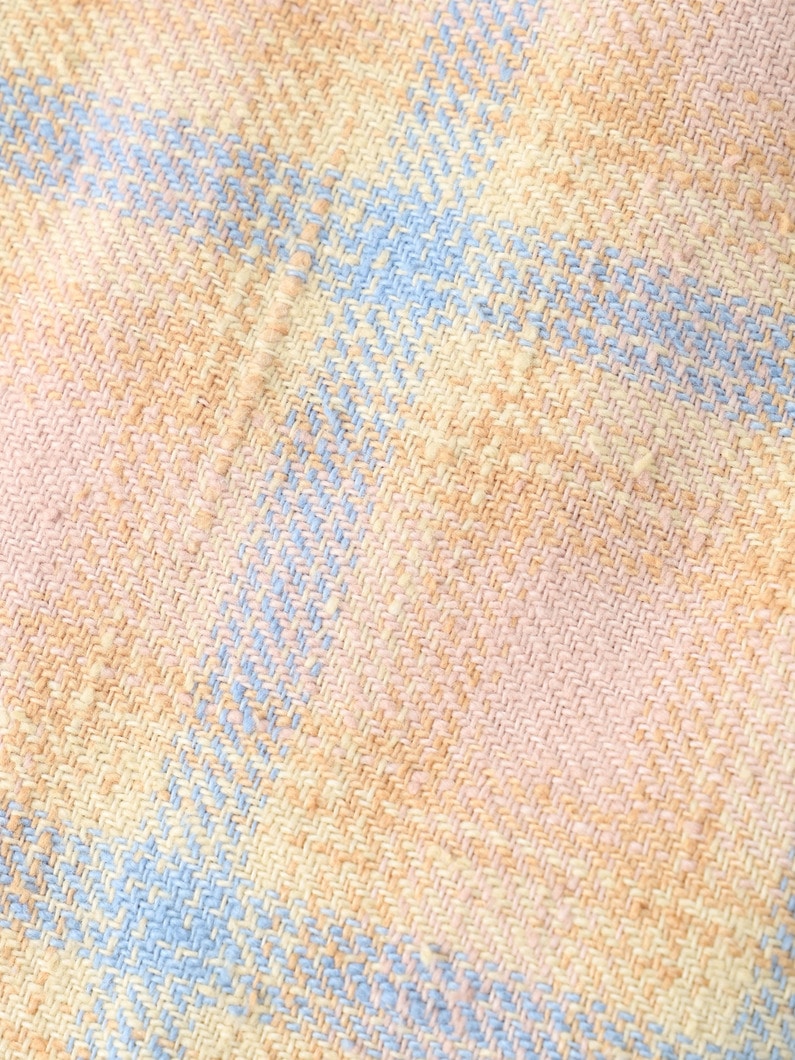 オーガニックコットン ウォッシュド チェック シャツ 詳細画像 blue 3
