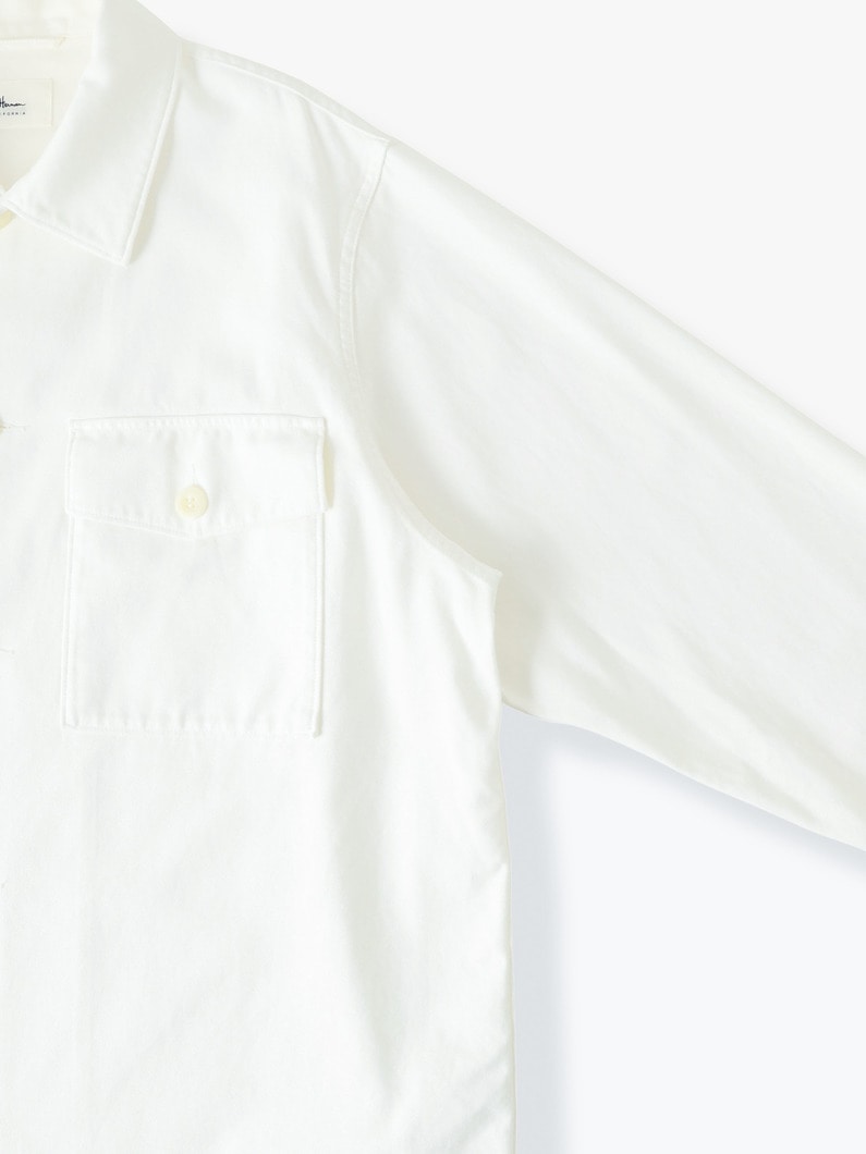 ロングエージング ユーティリティシャツ 詳細画像 off white 2