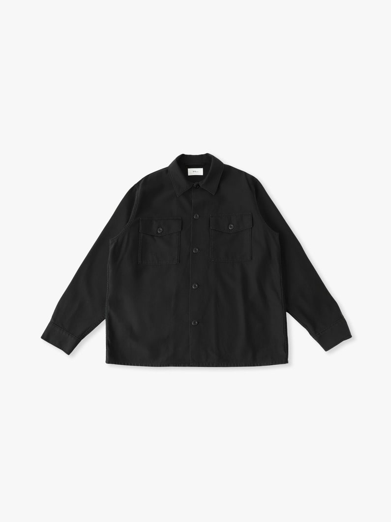 ロングエージング ユーティリティシャツ 詳細画像 black