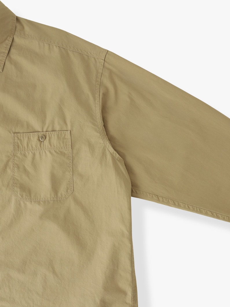 ワックスコットン ウォッシュド シャツ 詳細画像 beige 2