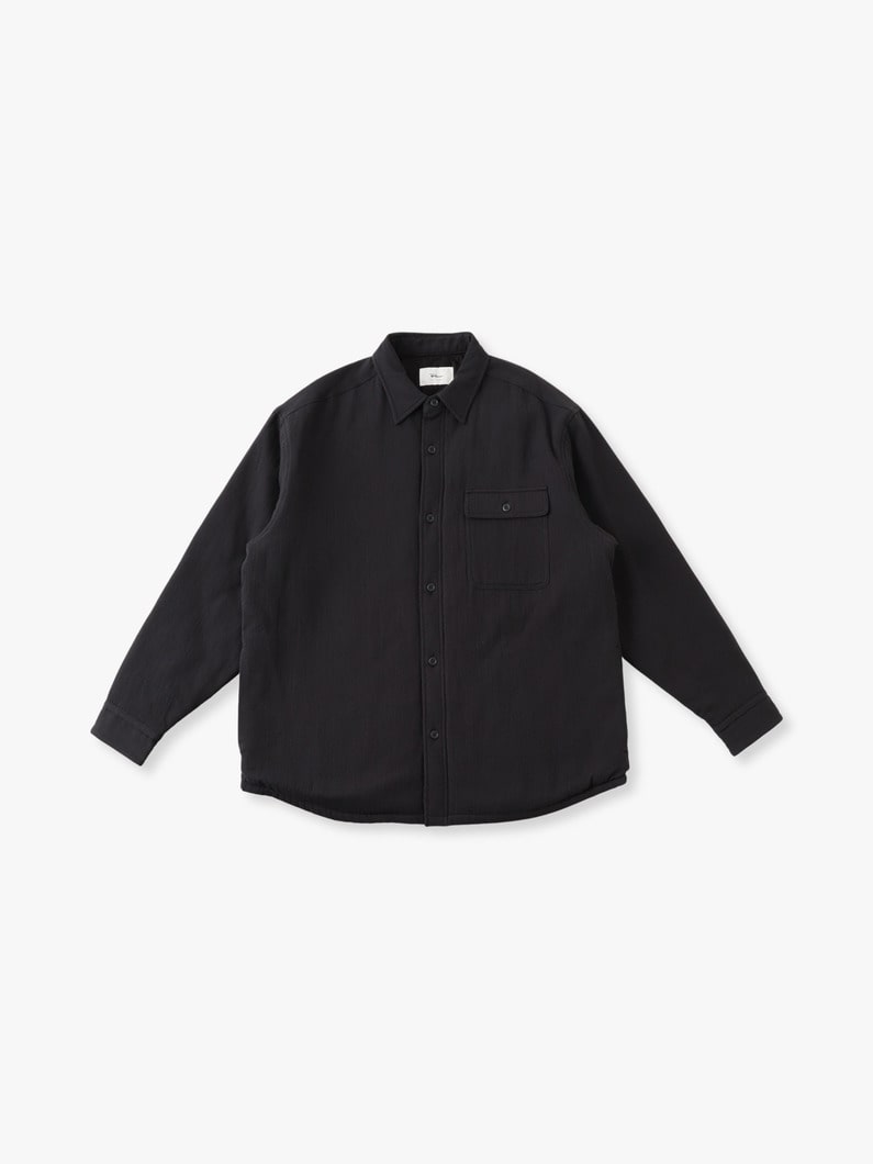 ツイルワッシャー キルティング シャツ 詳細画像 charcoal gray