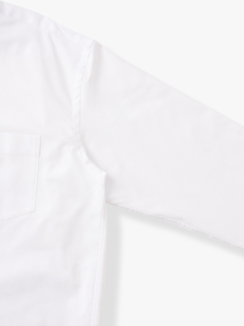 オーガニックコットン オックスフォード ボタンダウン シャツ 詳細画像 white 2