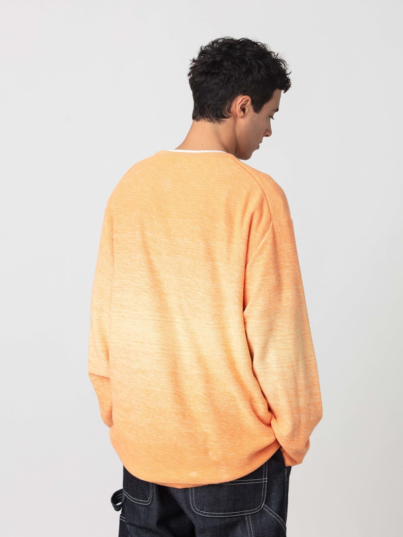 グラデーションニット プルオーバー 詳細画像 orange 2
