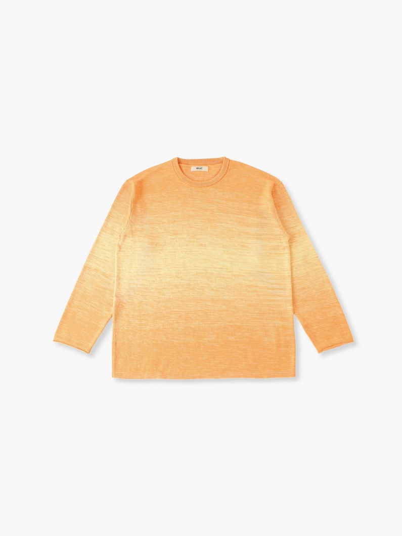 グラデーションニット プルオーバー 詳細画像 orange 3